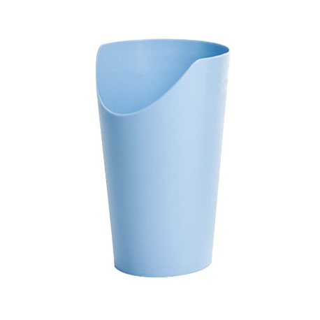 verre classique, paille, ergo avec bec verseur, pour malade, à découpe nasal, handicup